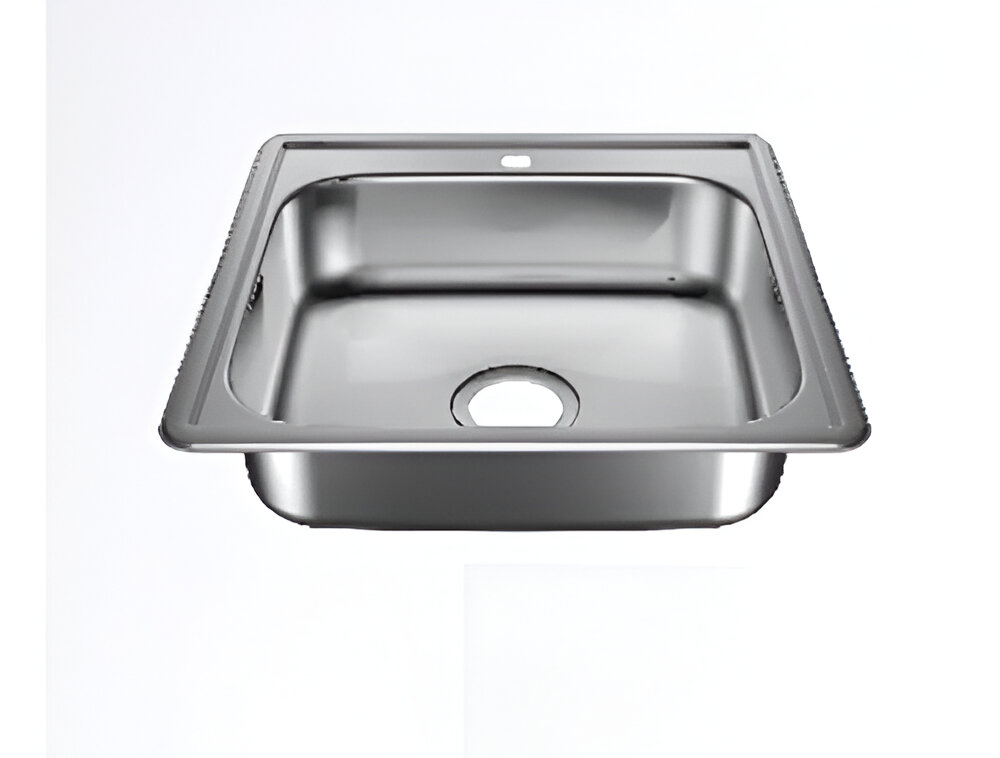 FREGADERO A53X53, 1 PONCHERA P/EMPOTRAR, FANAINOX