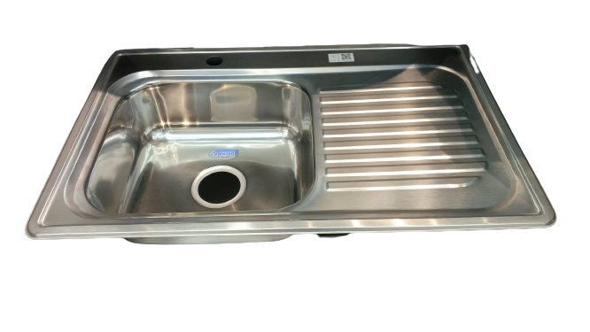 FREGADERO E 84X53, PONCHERA IZQ. C/ESCURRIDOR , FANAINOX