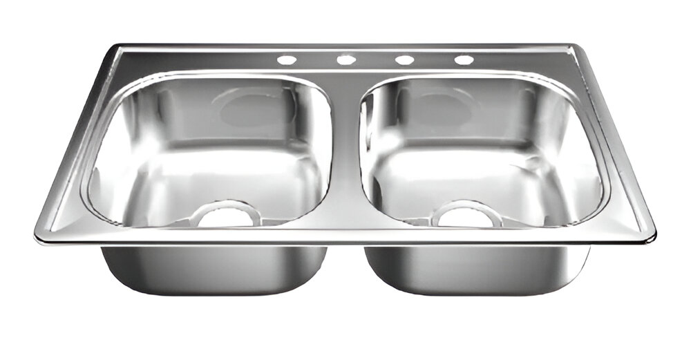 FREGADERO A 84X53 STD, 2 PONCHERAS, FANAINOX