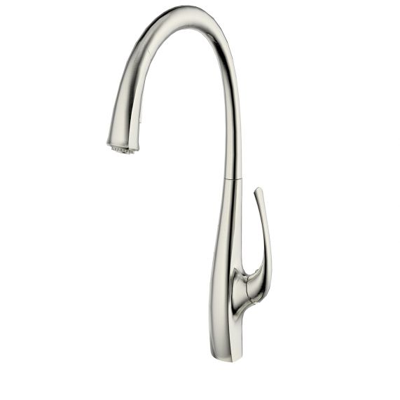 GRUPO FREGADERO ZAFIRO NIQUELADO, MONOMANDO EXTRAIBLE, 02GF501,  FP