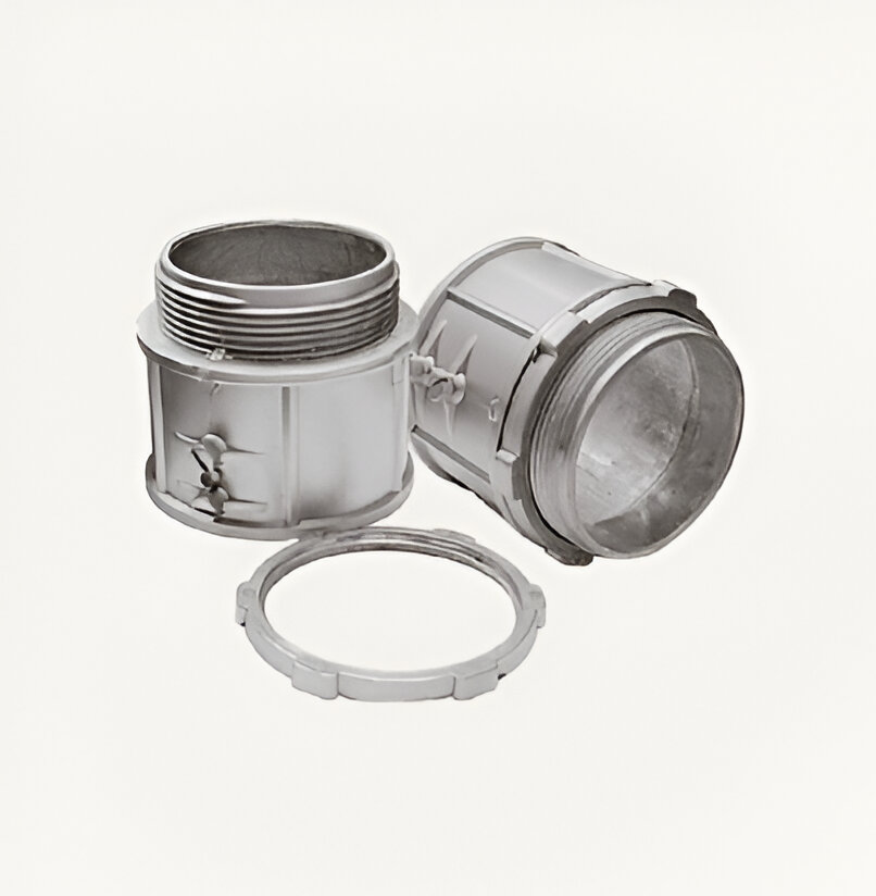 CONECTOR E.M.T. 1.1/2" ALUMINIO,  METALES ALEADOS