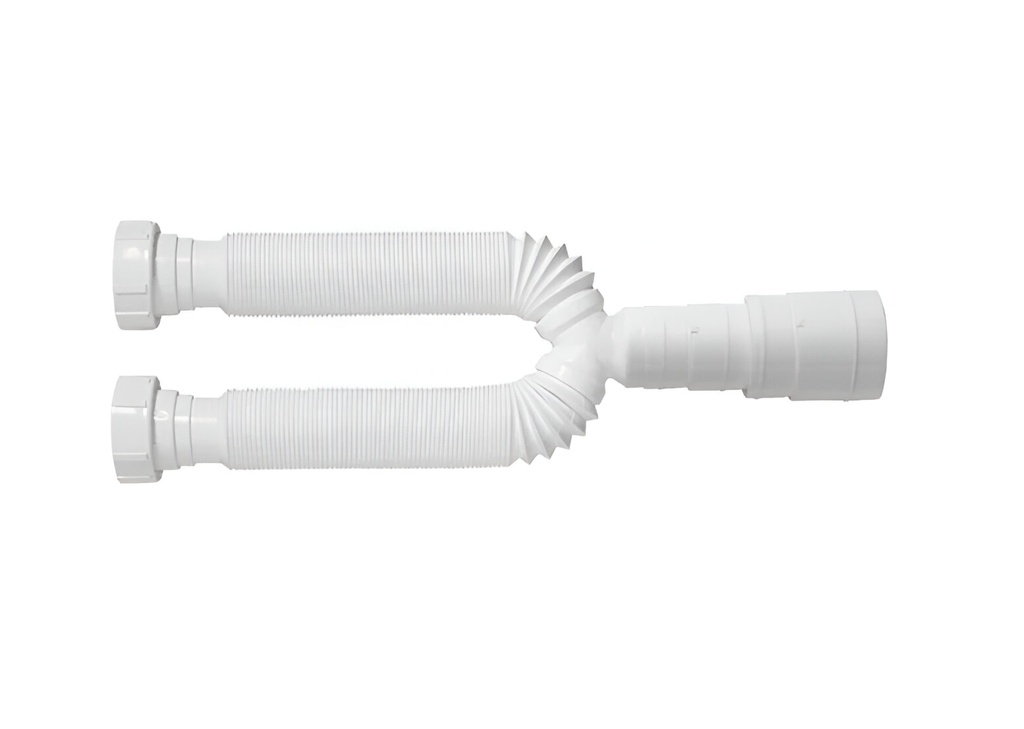 SIFON EXTENSIBLE DOBLE 1.1/2", METALES ALEADOS
