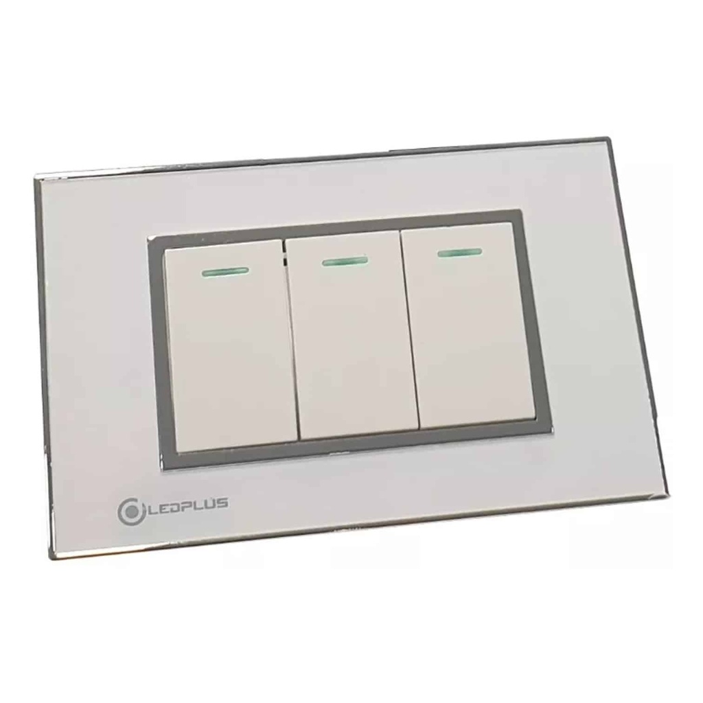 INTERRUPTOR TRIPLE ESTELAR 003,  LEDPLUS