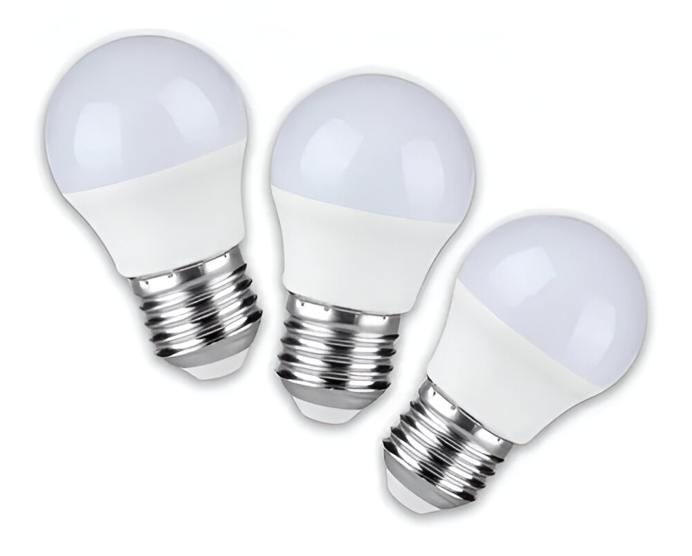 BOMBILLO LED 5W, G45, E27, LUZ CALIDA