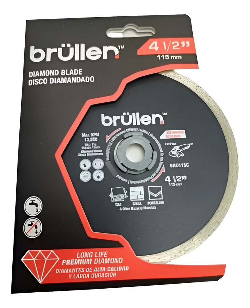 DISCO DIAMANTADO TURBO 4.1/2, BRULLEN