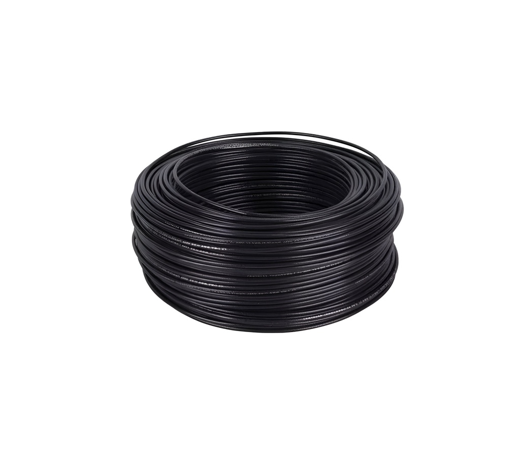 CABLE DE COBRE THW 8, COLOR NEGRO 