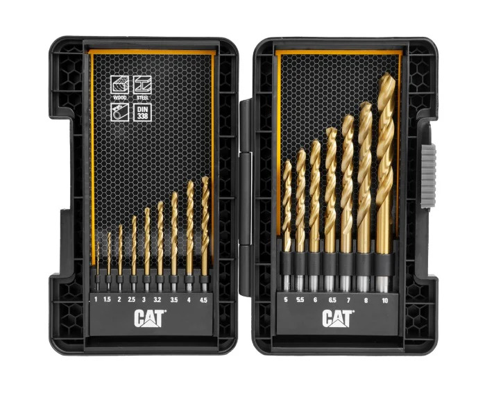 JUEGO 16 BROCAS MADERA/METAL/PVC, DA02901, CAT