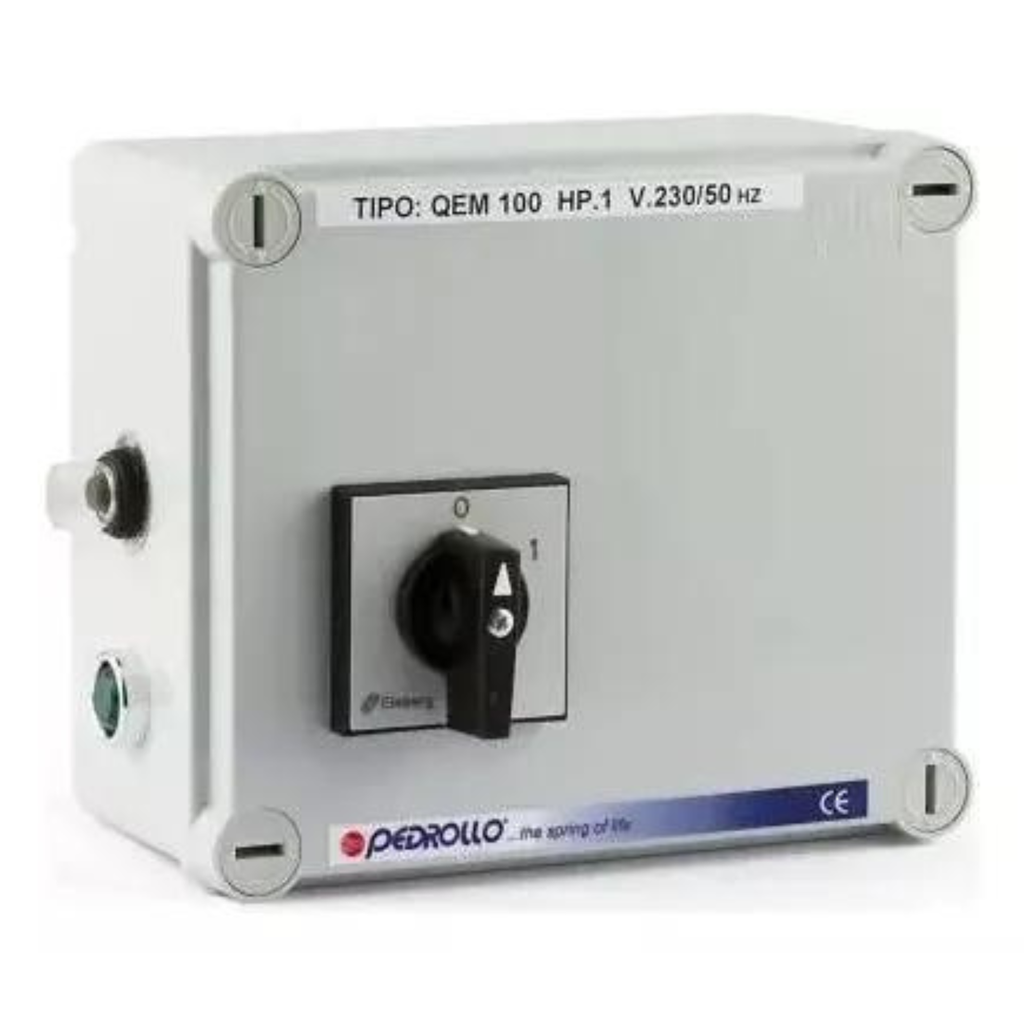 CUADRO ELECTRICO, QC-AV, 3.7KW-4KW, MONOFASE 220/60 5.5CV , PEDROLLO