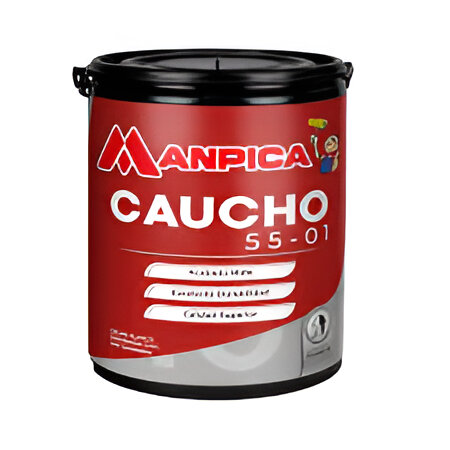 PINTURA CAUCHO 55-01 "B" GRIS CONCRETO (GALON), MANPICA