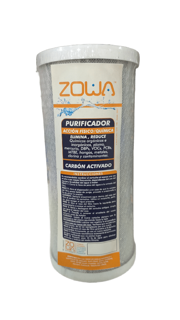 CARTUCHO CARBON BLOCK 10"X4.5", ZOWA