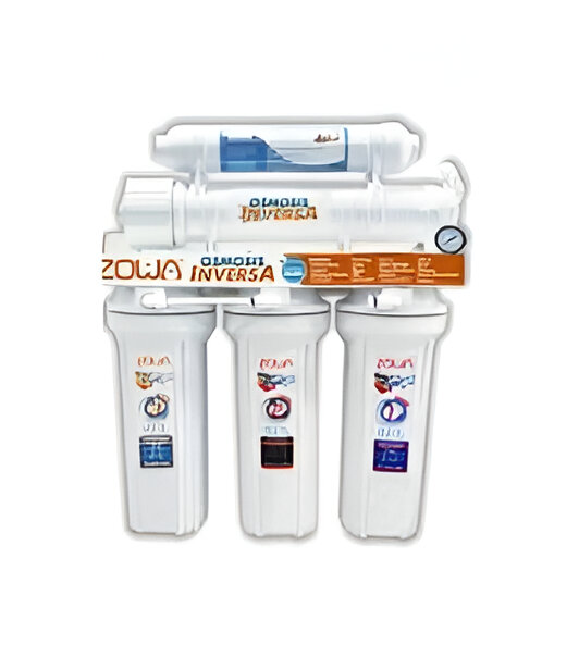 FILTRO 5 ETAPAS DE OSMOSIS S/BOMBA, SUPERIOR, ZOWA - USO DOMESTICO -