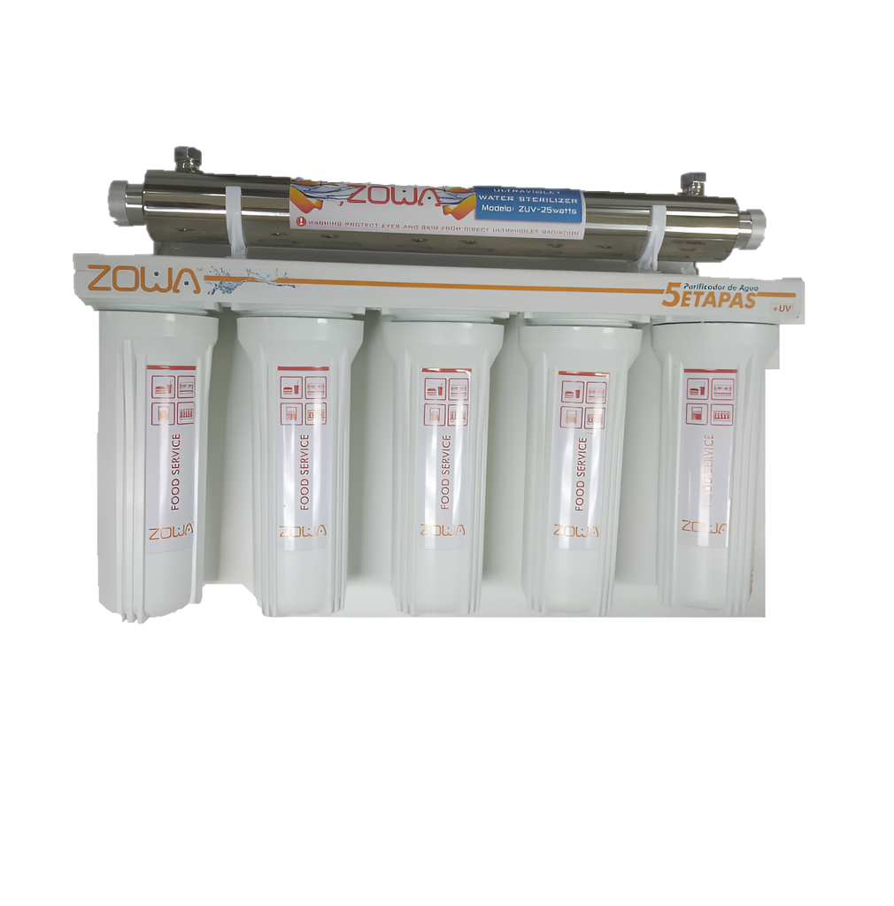 FOOD SERVICE 5 ETAPAS + UV 6 GALONES, ZOWA
