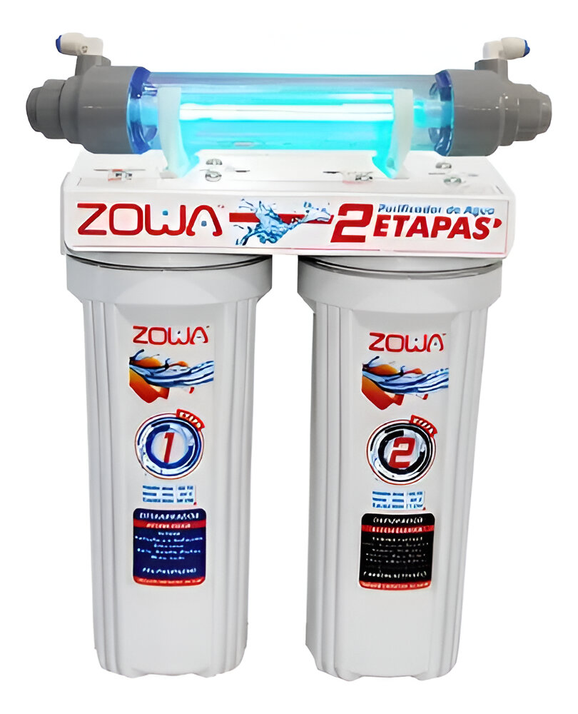 SISTEMA DE PURIFICACION 2 ETAPAS + LAMPARA UV, ZOWA