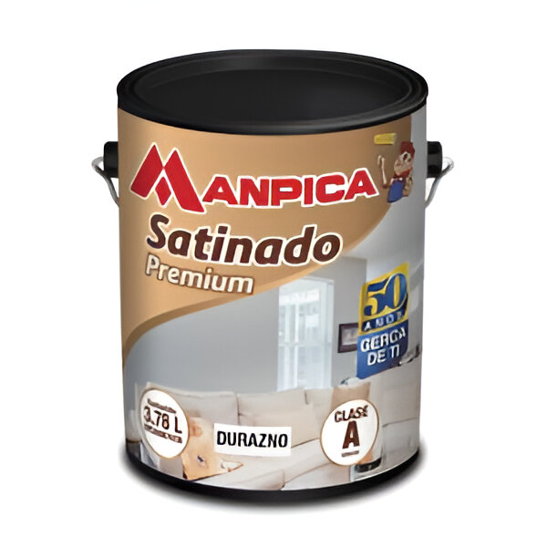 PINTURA SATINADO CAUCHO  "A"  PRIMAVERA (GALON)  MANPICA                                                                
