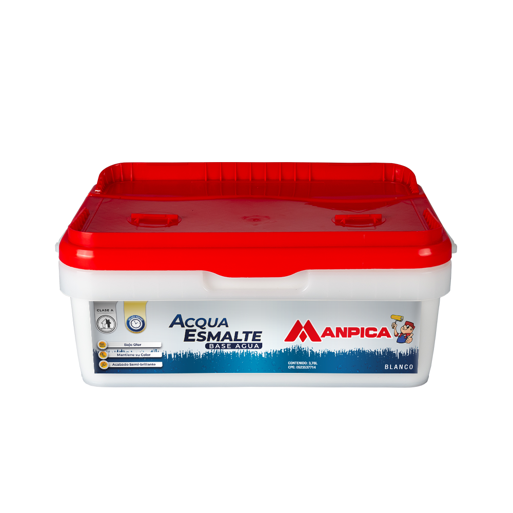 ACQUA ESMALTE BLANCO (CUBO GALON)  MANPICA                                                                              
