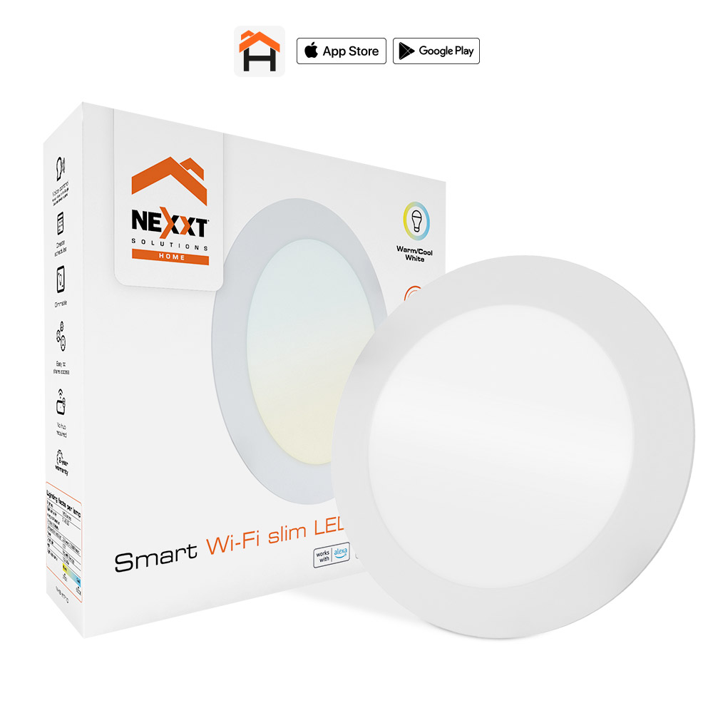 LAMPARA LED EMPOTRABLE INTELIGENTE WIFI NHBW710 NEXXT