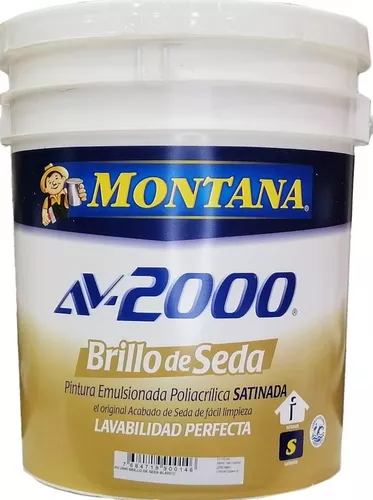 PINTURA AV-2000  BRILLO DE SEDA BLANCO  CUÑETE  MONTANA                                                                 