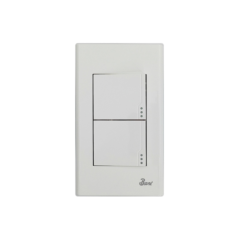 INTERRUPTOR DOBLE SERIE SEMPLICE  BARI                                                                                  