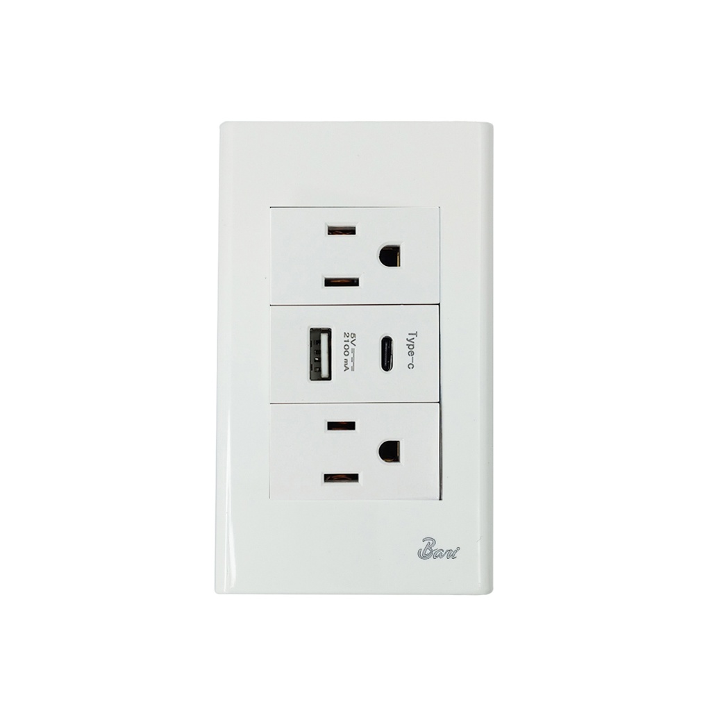 TOMA DOBLE USB SERIE SEMPLICE  BARI                                                                                     