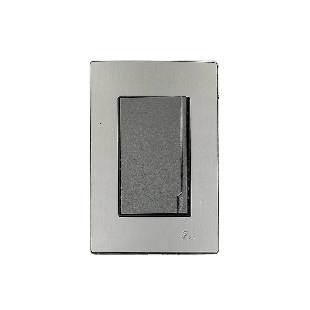 INTERRUPTOR SENCILLO SERIE INOX  BARI                                                                                   