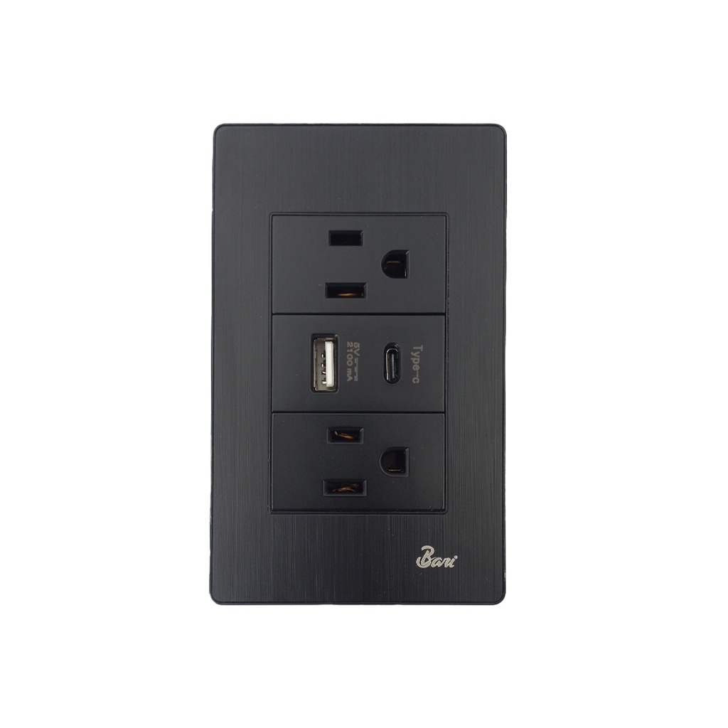 TOMA DOBLE USB SERIE BUIO  BARI                                                                                         