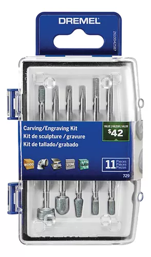 KIT DE ACCESORIOS PARA TALLADO Y GRABADO 729  DREMEL                                                                       