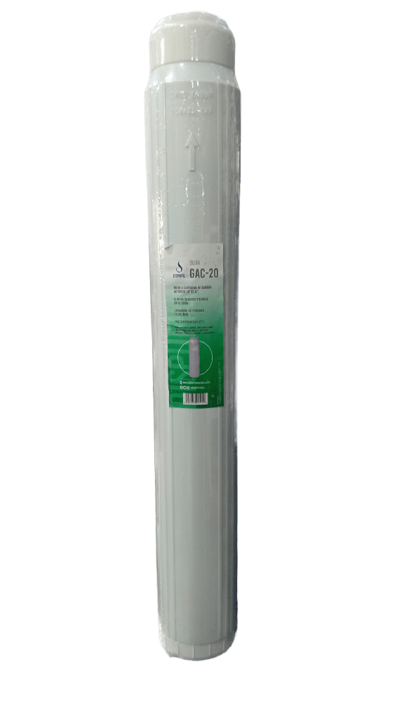 CARTUCHO DEPURADOR  CARBON ACTIVADO 20"X2.5" DISPUFIL                                                                                       