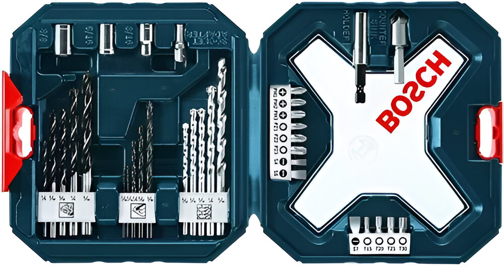 JUEGO DE MECHAS Y PUNTAS DE 34 PIEZAS X-LINE BOSCH