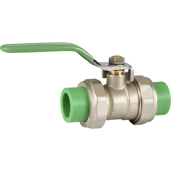 LLAVE DE PASO ESFÉRICA 20 MM (1/2") DOBLE UNIÓN TERMOFUSIÓN                                                              