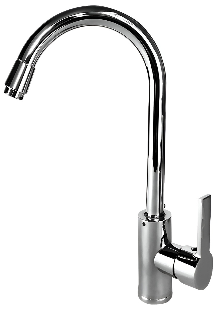 MONOMANDO MEZCLADOR P/FREGADERO A.INOX AGUA F/C NIQUELADO ",  METALES ALEADOS                                           