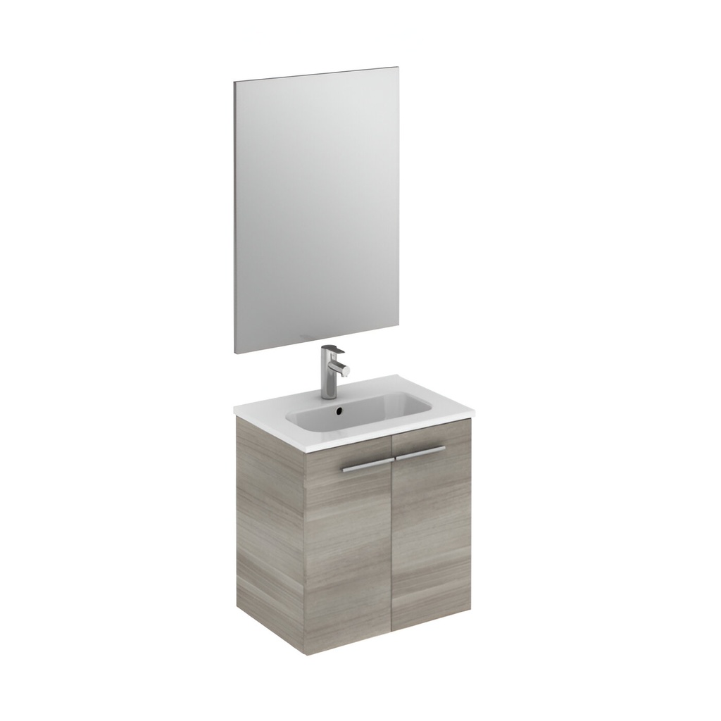MUEBLE 50 STREET 2C 35 GRIS ARENADO 50X50X35CM, INCLUYE ESPEJO, ROYO