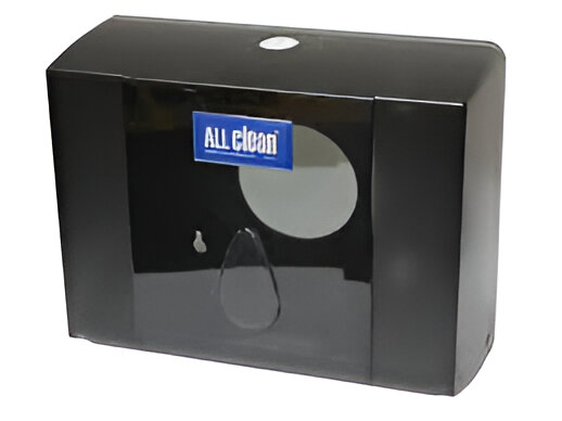 DISPENSADOR DE TOALLAS DE MANO PREMIUM Z FOLD NEGRO, ALL CLEAN                                                          