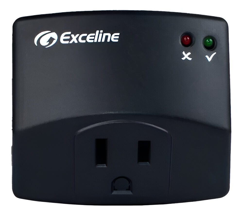 MINI PROTECTOR DE VOLTAJE P/LAPTOPS CON PINES ABATIBLES, GSM-LPM120, EXCELINE