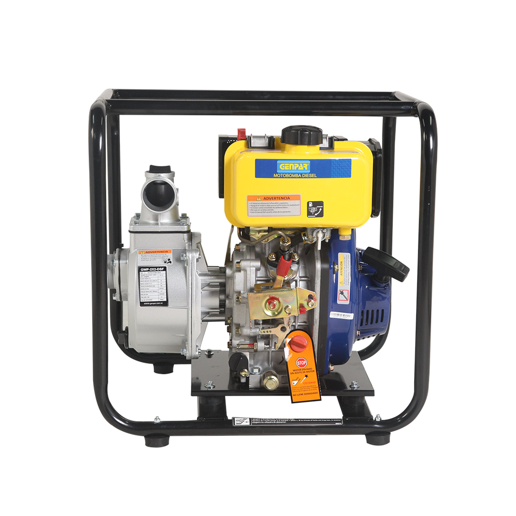 MOTOBOMBA 2X2, DIESEL, 5HP,   GENPAR                                                                                    