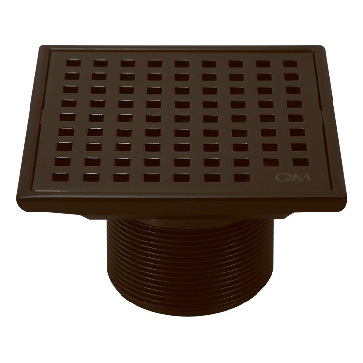 REJILLA CUADRADA LAGOS MIRA 4" X 4" BLACK QM                                                                  