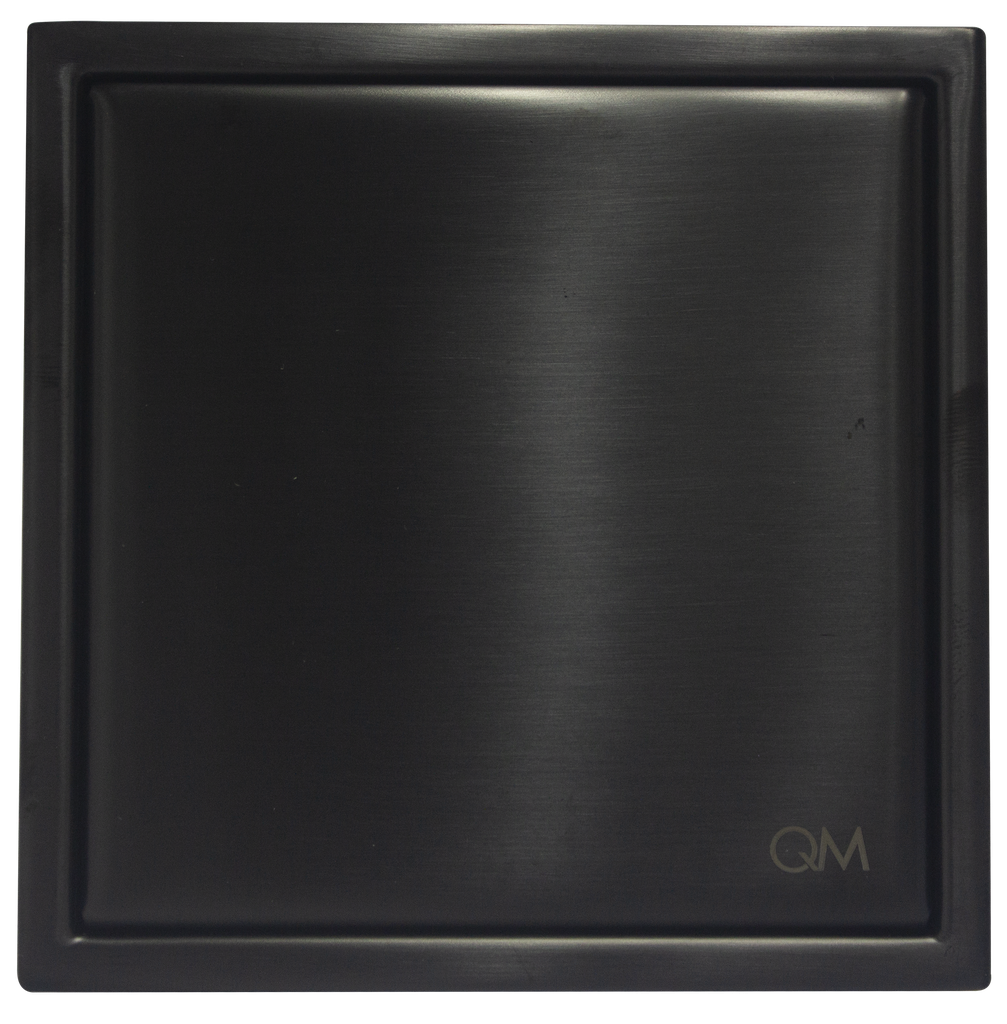 CENTRO PISO CUADRADO MIRA  4" X 4" BLACK QM 