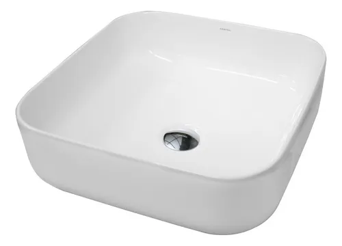 LAVAMANOS CERAMICA BLANCO BAJO TOPE, 58X49 CM, 8761, RIVER                                                              