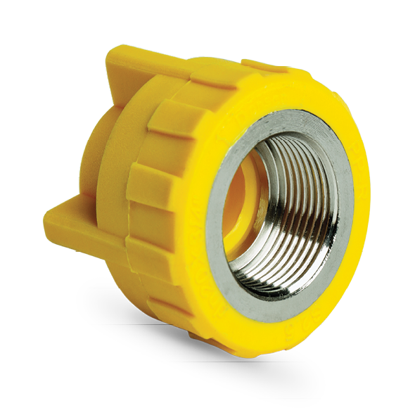 ADAPTADOR HEMBRA 20 MM X 3/4" C/ROSCA, LINEA AMARILLA, DONSEN                                                           
