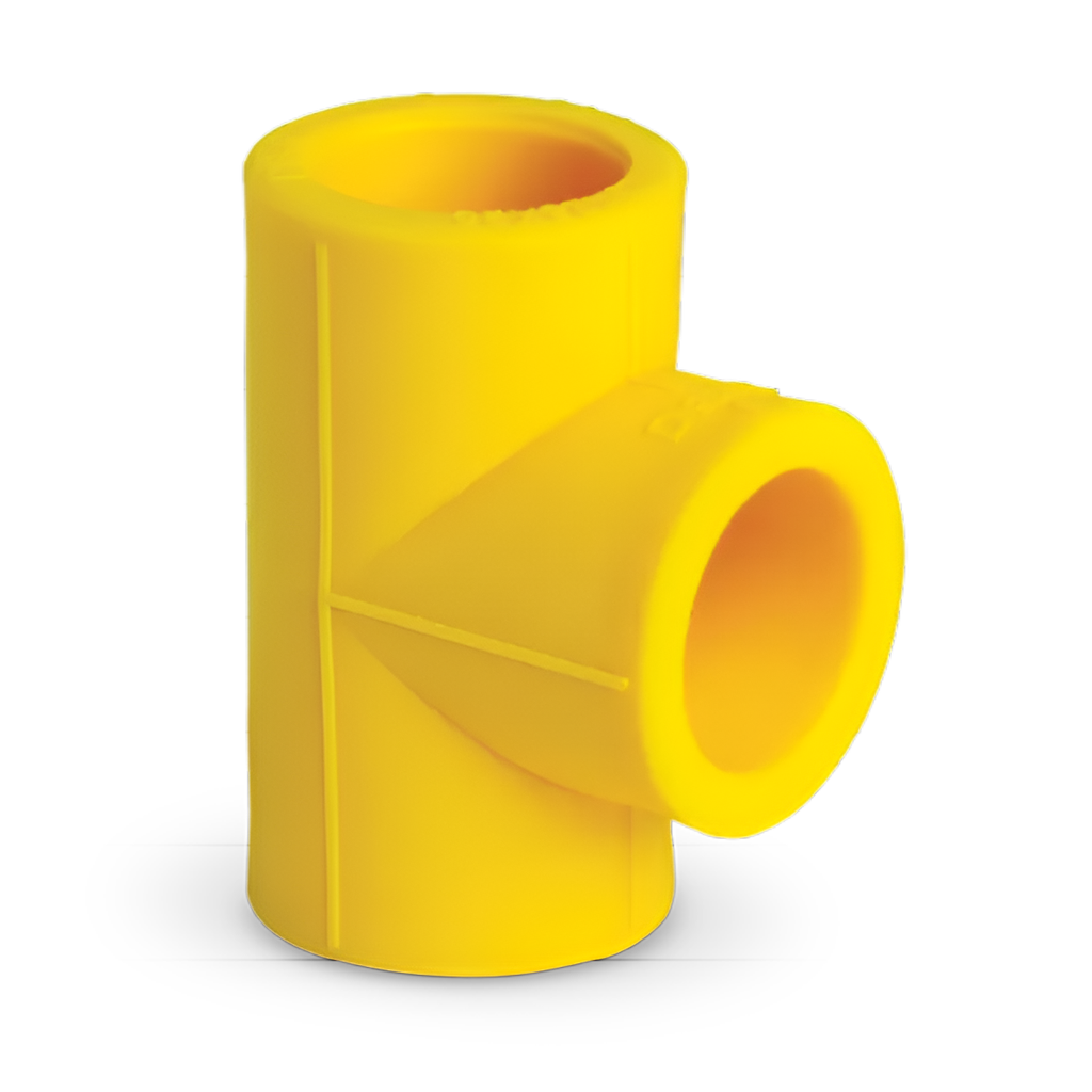 TEE LISA 32 MM (1"), LINEA AMARILLA, DONSEN