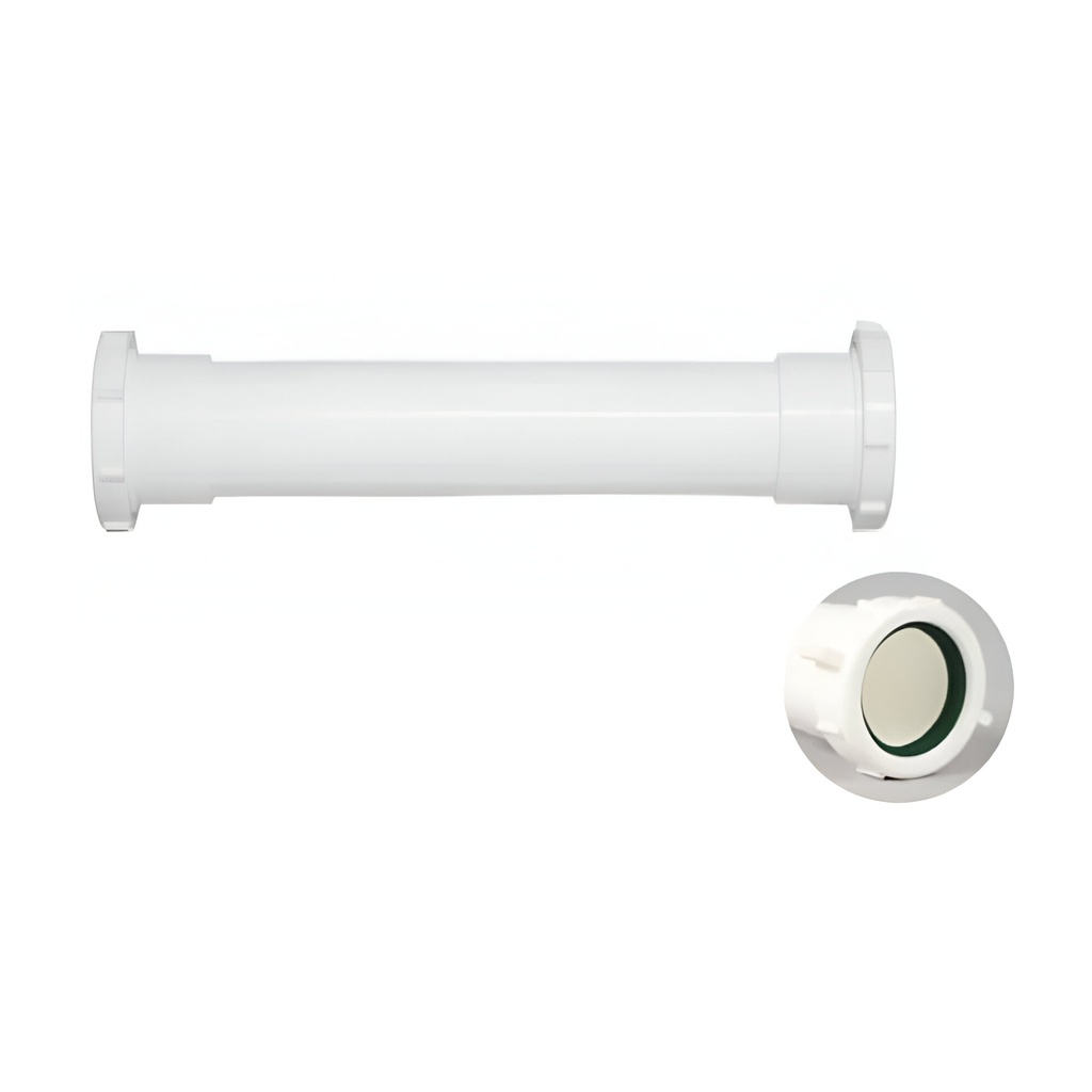 EXTENSION PLASTICA 1.1/2" C/TUERCA 15.2CM MHILER