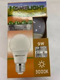 BOMBILLO 9W, CALIDO, E27, HOMELIGHT