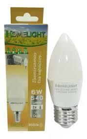BOMBILLO VELA 6W, CALIDO, E14, HOMELIGHT