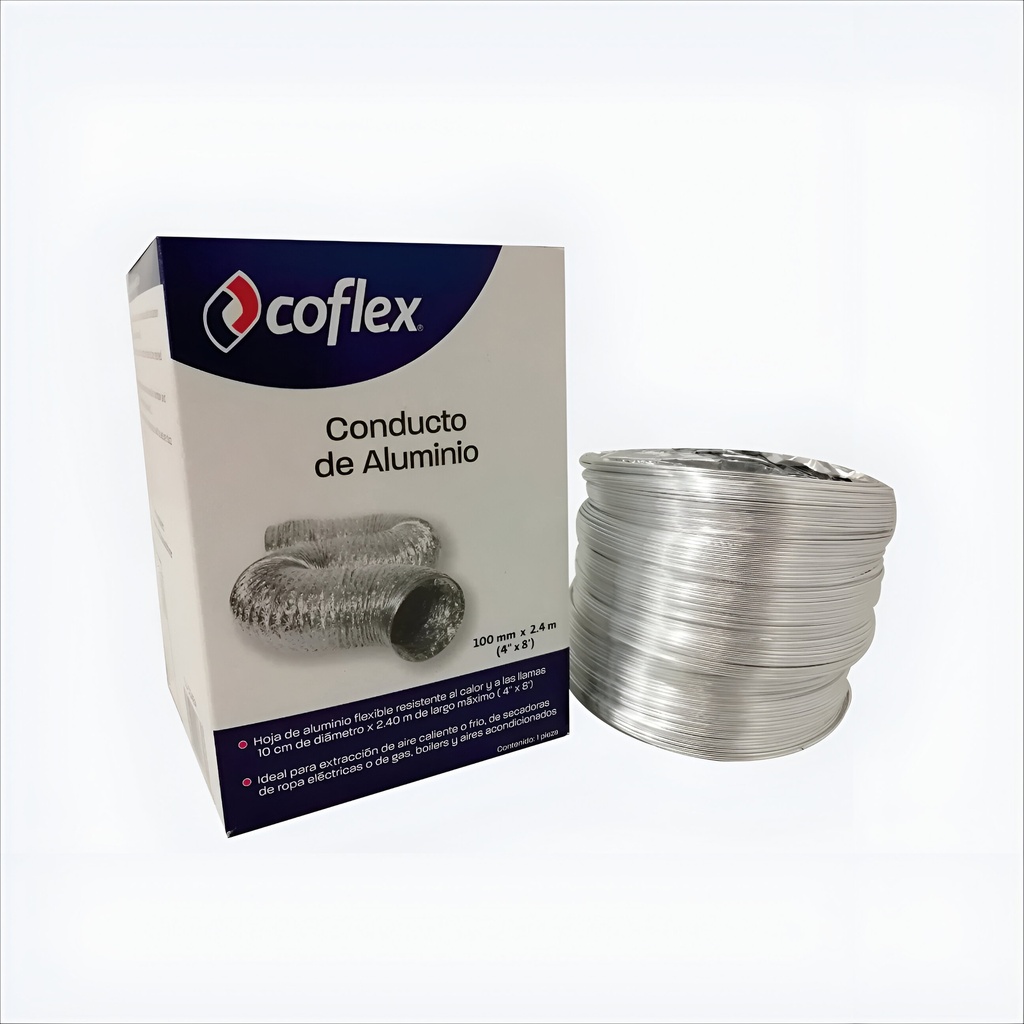 DUCTO PARA EXTRACCION DE AIRE 4" CALIENTE/FRIA  DJ-CD48A, COFLEX