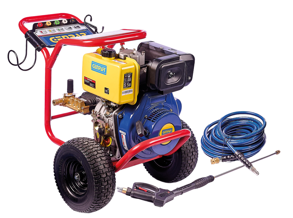 HIDROLIMPIADORA AGRICOLA A DIESEL, 13HP, 4400PSI, PREDATOR, GENPAR