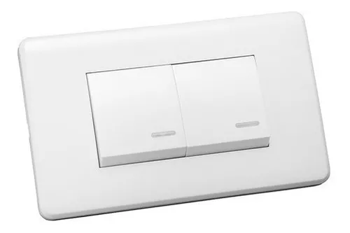 INTERRUPTOR DOBLE BLANCO, GENEMAX