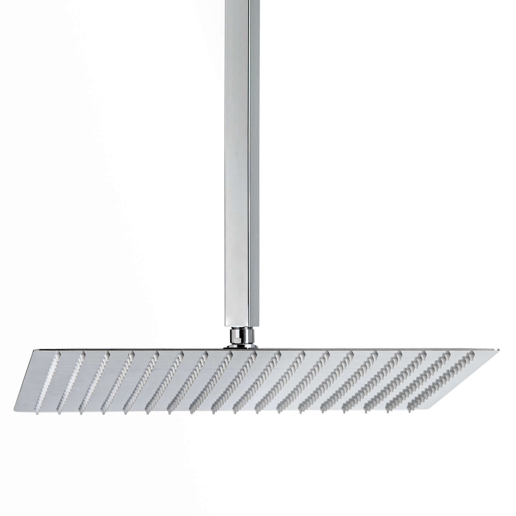 REGADERA CUADRADA ULTRADELGADA 16", C/TUBO, CD-HLFL16, OMEGA
