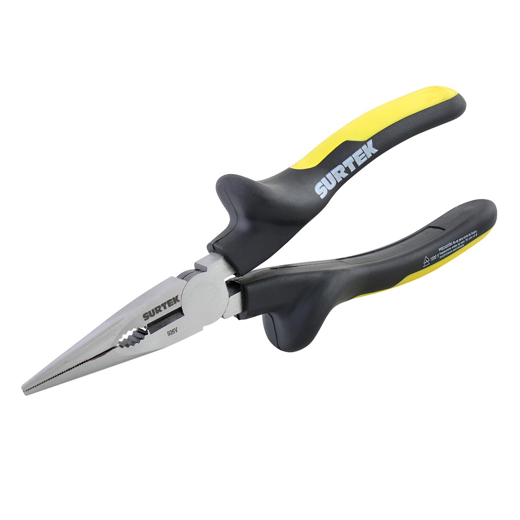 PINZA DE PUNTA LARGA 6" AISLADA 1000V, SURTEK