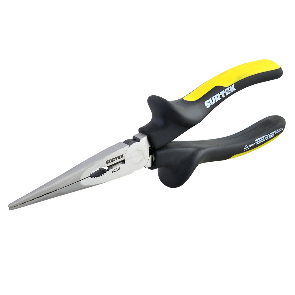 PINZA DE PUNTA LARGA 8" AISLADA 1000V, SURTEK