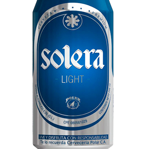 CERVEZA POLAR SOLERA DE LATA AZUL 225 ML 