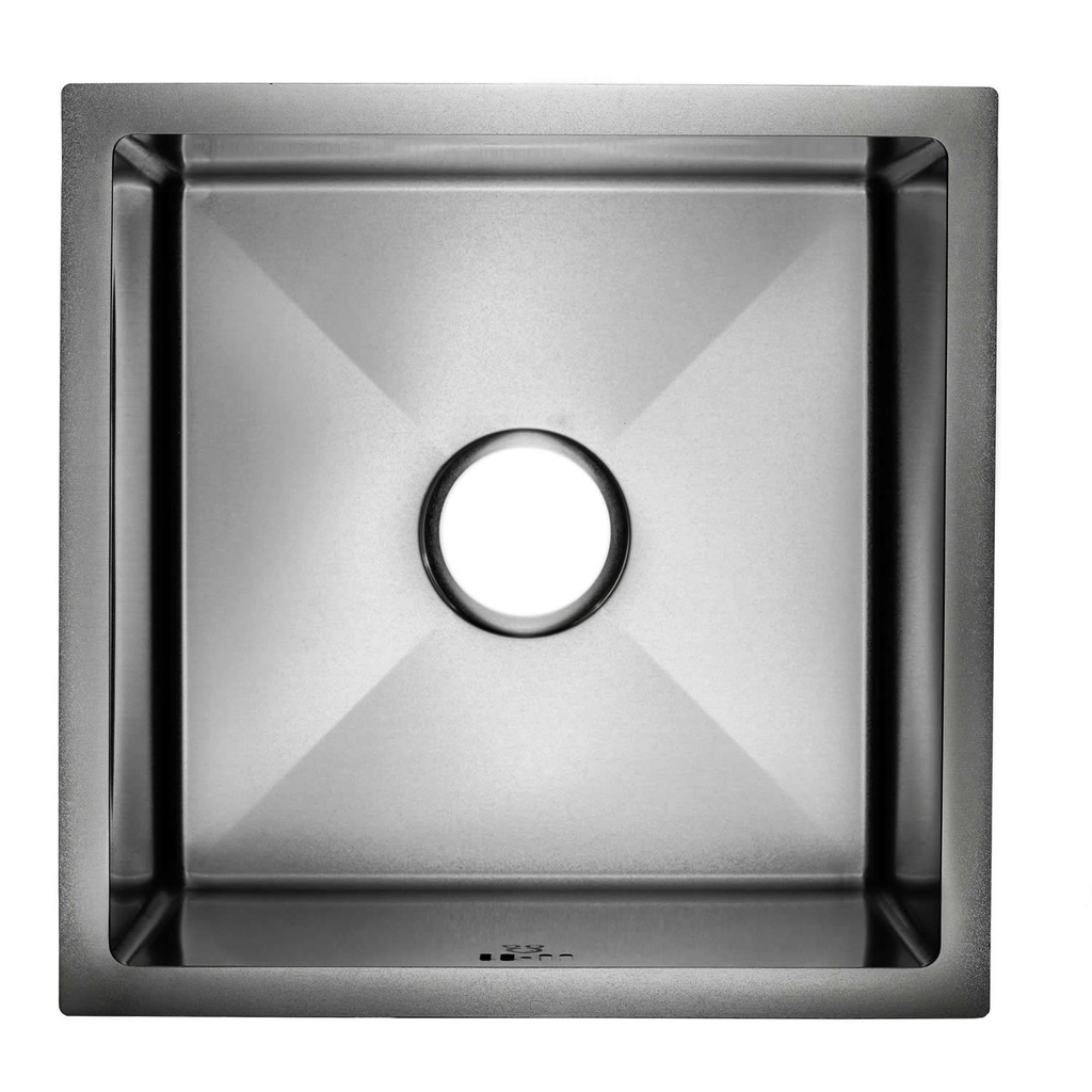 FREGADERO CUADRADO INOX SATINADO 45X45X24 KD-4545 OMEGA